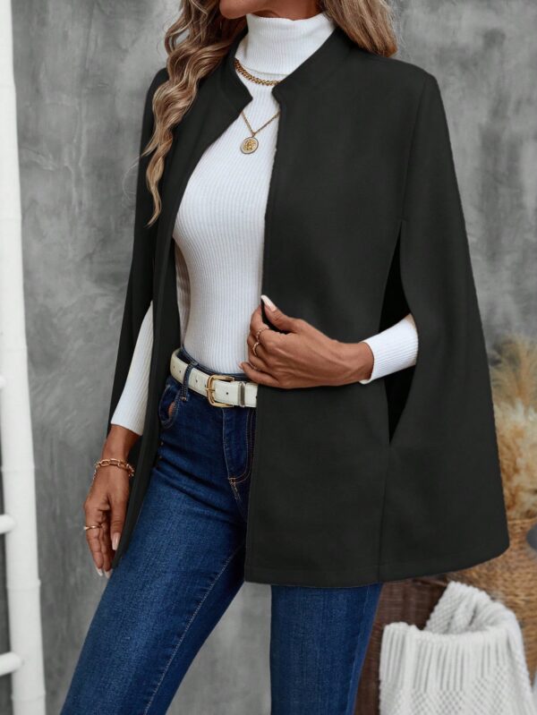 Blusa Elegante Negra con Abertura y Manga Larga - Image 12