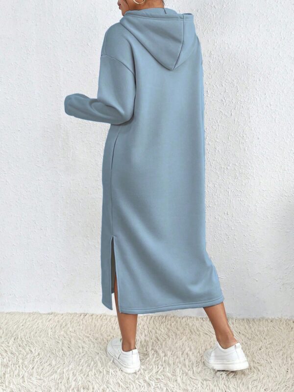 Vestido Sudadera con Capucha y Estampado de Letras - Image 61