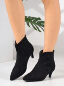 Botines de Mujer con Cierre Lateral y Tacón Delgado