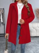 Sobretodo Elegante Casual de Manga Larga con Cinturón