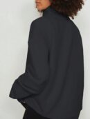 Sudadera Casual de Cuello Alto con Cierre y Manga Larga