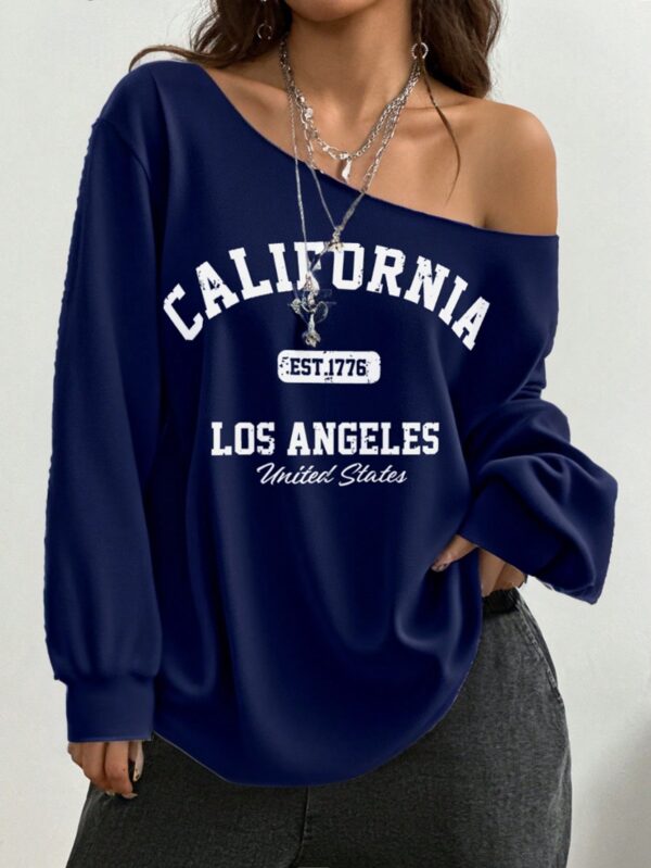 Sudadera de Punto Gris con Estampado y Manga Larga para Otoño/Invierno - Image 10