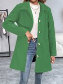 Sobretodo Elegante Casual de Manga Larga con Cinturón