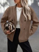 Campera Casual de Manga Larga con Doble Botonadura