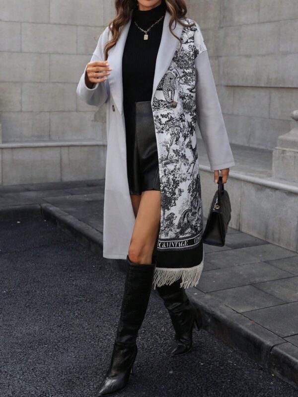 Chaqueta Casual con Estampado Animal y Borlas - Image 6