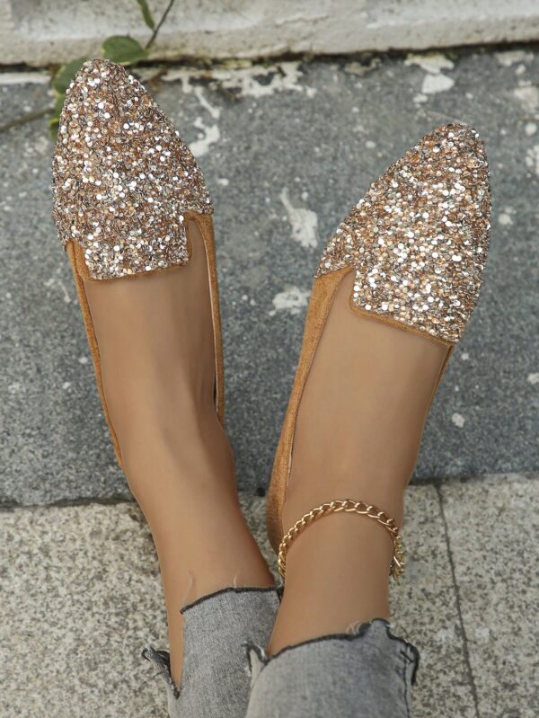 Zapatos Planos Estampados con Punta Afilada y Diseño Deslizable - Image 12