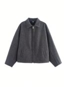 Chaqueta Retro de Otoño con Solapa y Bolsillos
