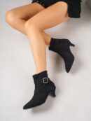 Botines de Mujer con Cierre Lateral y Tacón Delgado