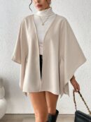Abrigo Minimalista Versátil con Capa para Otoño/Invierno