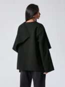 Poncho Abrigo Capa Liso Minimalista para Otoño/Invierno
