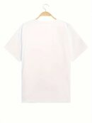 Camiseta Casual Suelta con Estampado de Corazón Arcoíris