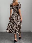Vestido Largo Boho Floral con Nudo y Abertura en Pierna