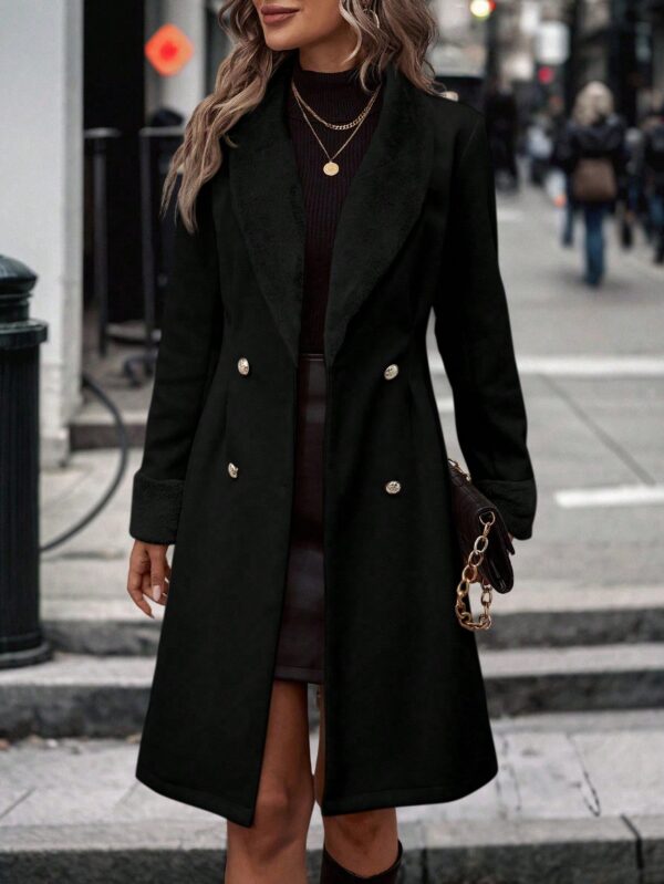 Abrigo Midi de Mujer con Cintura Ceñida y Doble Botonadura - Image 12
