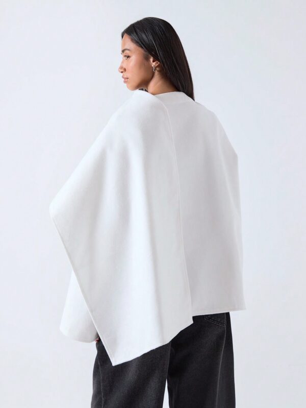 Poncho Abrigo Capa Liso Minimalista para Otoño/Invierno - Image 38