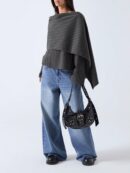 Poncho Abrigo Capa Liso Minimalista para Otoño/Invierno
