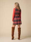 Chaqueta de Lana con Cuello Alto y Entallada para Mujer