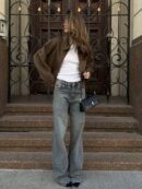 Chaqueta Retro de Otoño con Solapa y Bolsillos