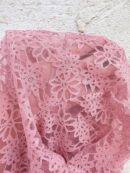 Chaqueta Corta de Encaje con Ribete Escalopado
