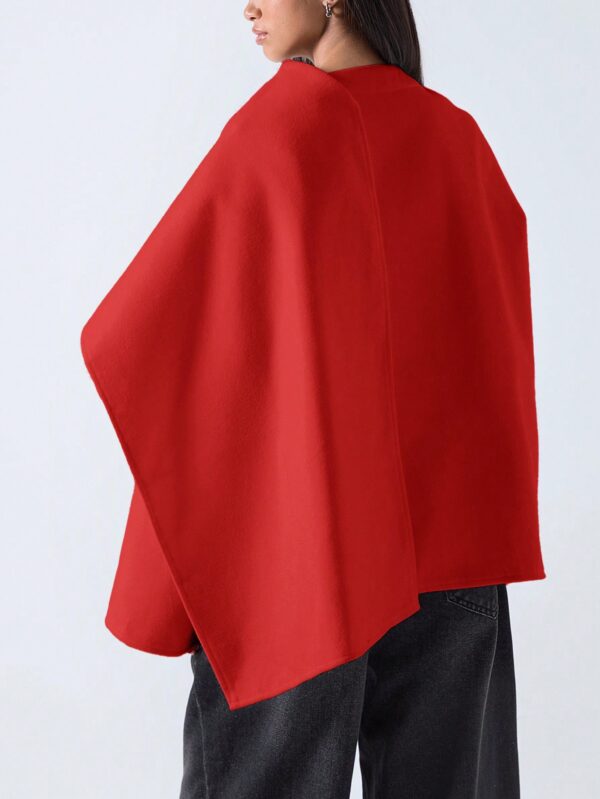 Poncho Abrigo Capa Liso Minimalista para Otoño/Invierno - Image 31