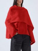 Poncho Abrigo Capa Liso Minimalista para Otoño/Invierno
