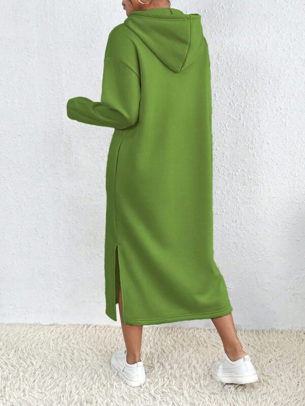 Vestido Sudadera con Capucha y Estampado de Letras - Image 31