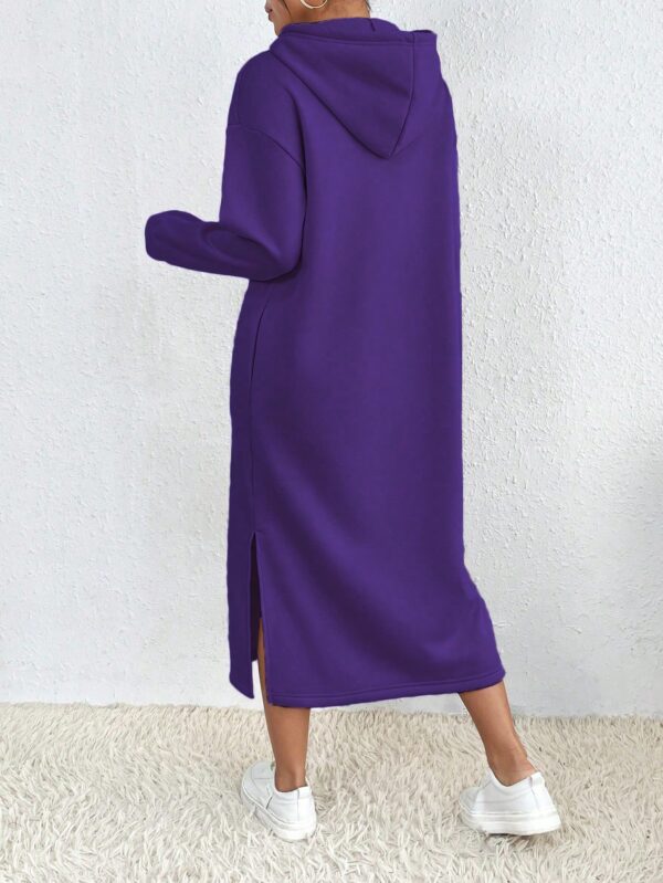 Vestido Sudadera con Capucha y Estampado de Letras - Image 37