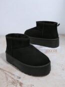 Botines de Gamuza Sintética con Plataforma y Suela de Tractor