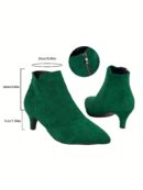 Botines de Mujer con Cierre Lateral y Tacón Delgado