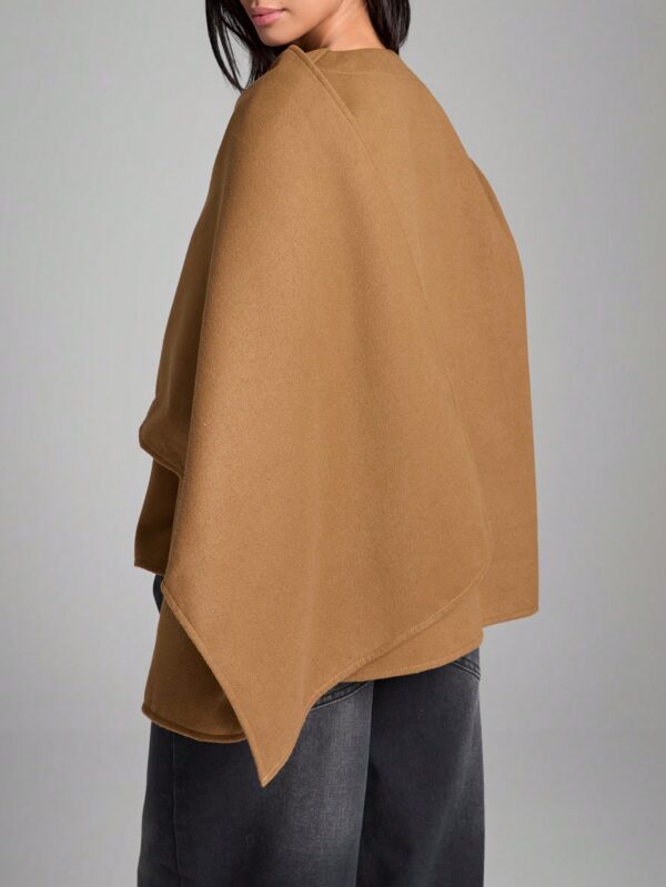 Poncho Abrigo Capa Liso Minimalista para Otoño/Invierno - Image 22