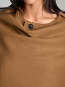 Poncho Abrigo Capa Liso Minimalista para Otoño/Invierno