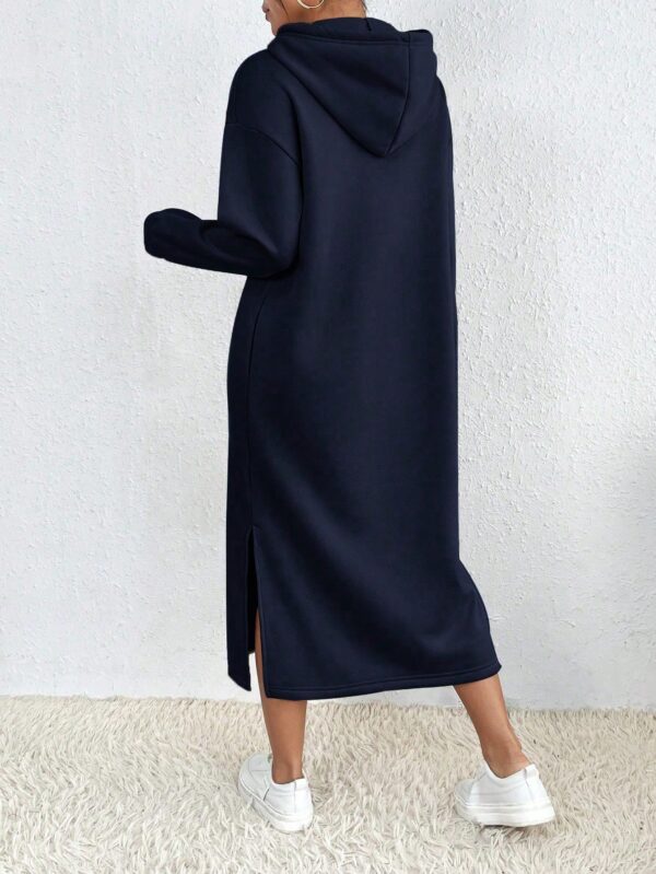 Vestido Sudadera con Capucha y Estampado de Letras - Image 79