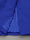 Chaqueta Elegante con Panel Peludo y Botón Doble
