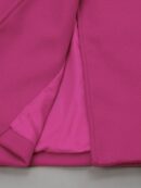 Chaqueta Elegante con Panel Peludo y Botón Doble