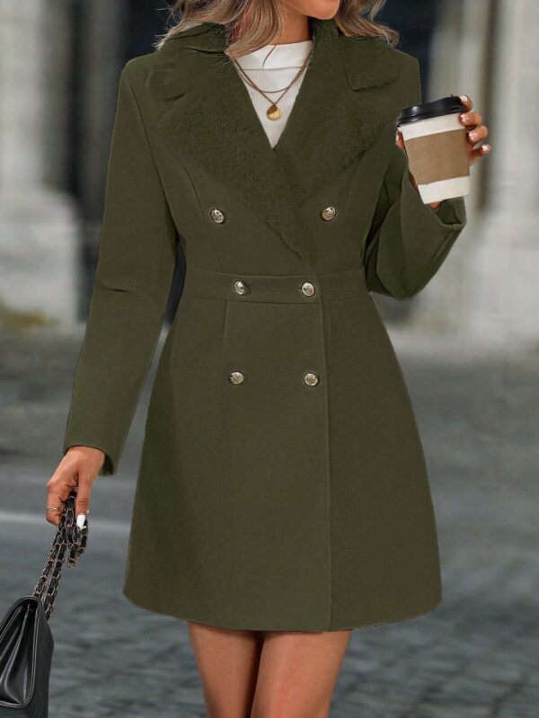 Chaqueta Elegante con Panel Peludo y Botón Doble - Image 53