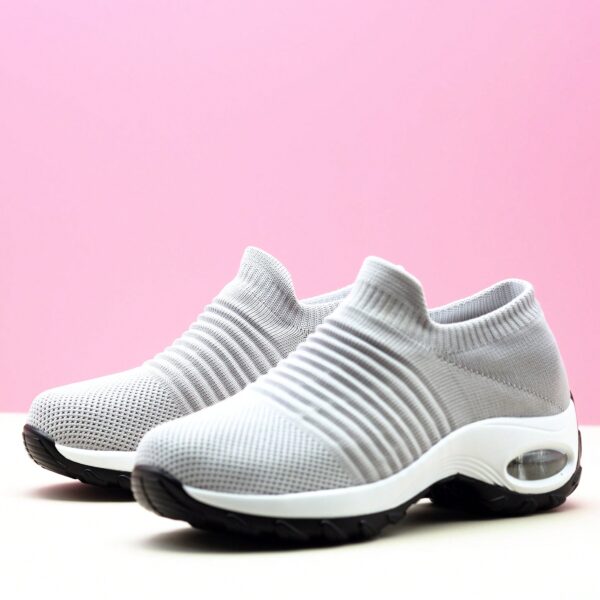 Zapatillas Deportivas de Mujer con Amortiguación y Diseño Tejido - Image 3