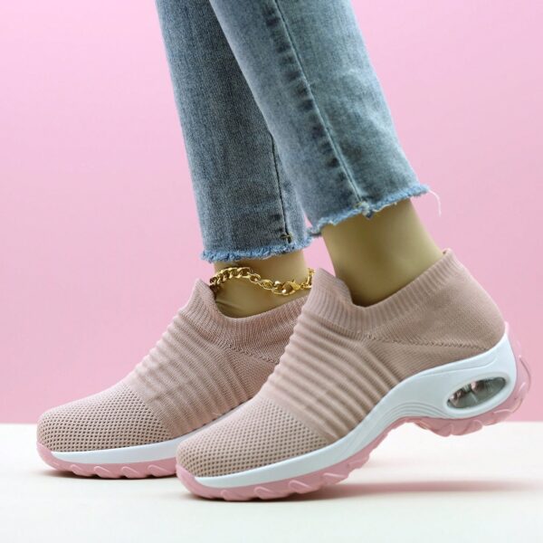 Zapatillas Deportivas de Mujer con Amortiguación y Diseño Tejido - Image 21