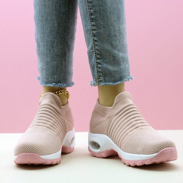 Zapatillas Deportivas de Mujer con Amortiguación y Diseño Tejido - Image 23