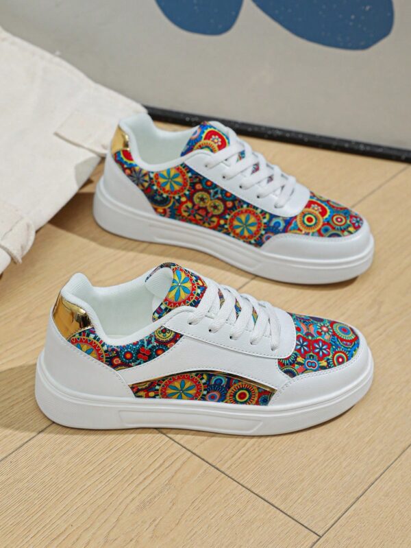 Zapatillas Deportivas con Estampado Aleatorio y Suela Gruesa - Image 46