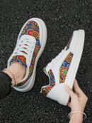 Zapatillas Deportivas con Estampado Aleatorio y Suela Gruesa