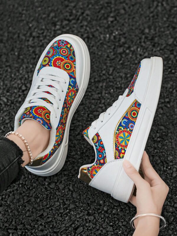 Zapatillas Deportivas con Estampado Aleatorio y Suela Gruesa - Image 41