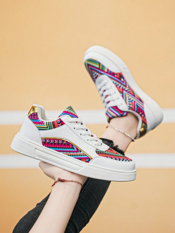 Zapatillas Deportivas con Estampado Aleatorio y Suela Gruesa - Image 52
