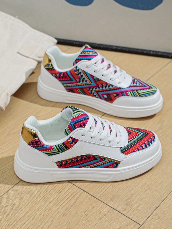 Zapatillas Deportivas con Estampado Aleatorio y Suela Gruesa - Image 55