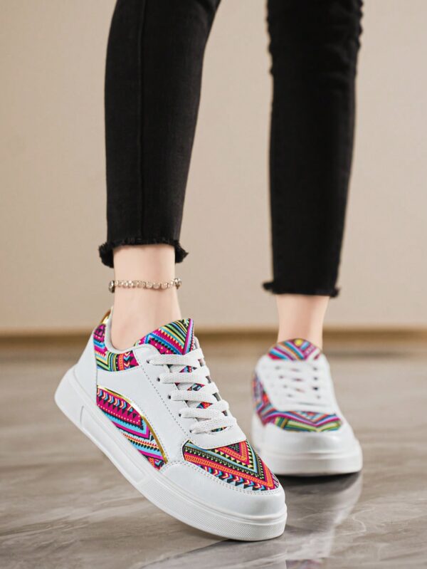 Zapatillas Deportivas con Estampado Aleatorio y Suela Gruesa - Image 48