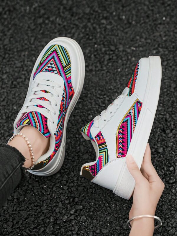 Zapatillas Deportivas con Estampado Aleatorio y Suela Gruesa - Image 51