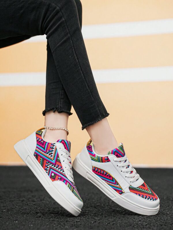 Zapatillas Deportivas con Estampado Aleatorio y Suela Gruesa - Image 53