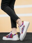 Zapatillas Deportivas con Estampado Aleatorio y Suela Gruesa