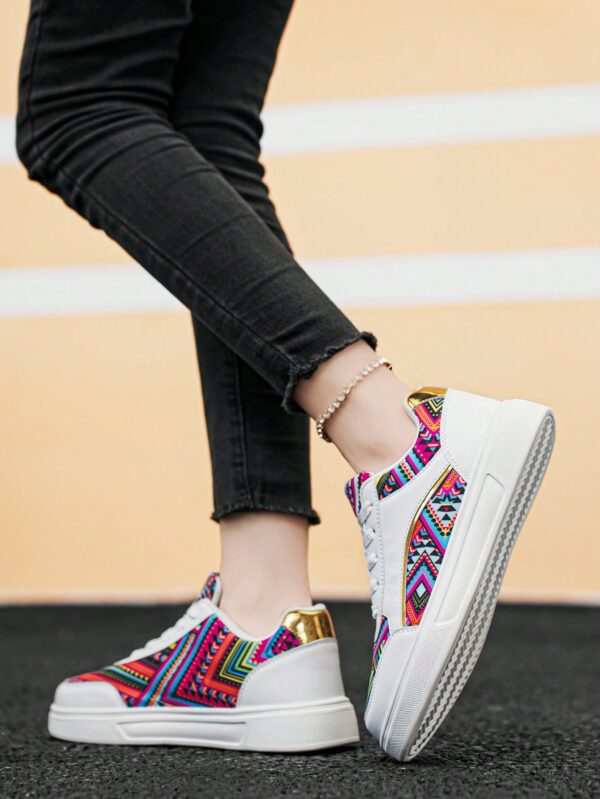 Zapatillas Deportivas con Estampado Aleatorio y Suela Gruesa - Image 54