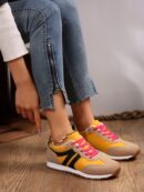 Zapatillas Deportivas con Plataforma y Encaje de Vellón
