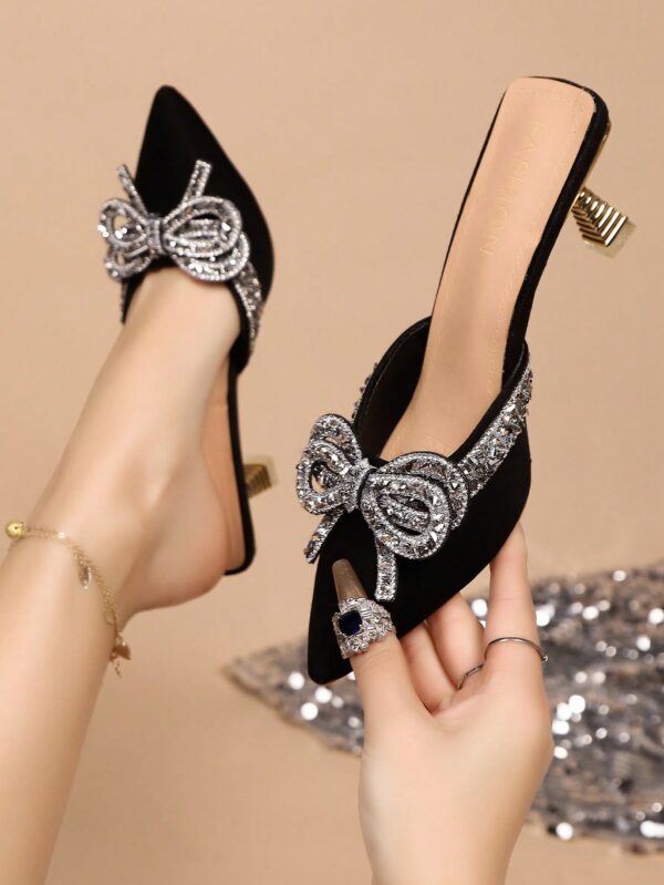 Zapatos de Tacón Alto Elegantes con Detalle de Moño - Image 49
