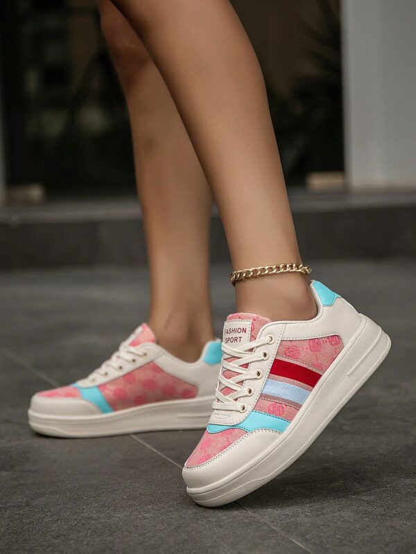 Zapatillas Deportivas con Estampado Aleatorio y Suela Gruesa - Image 32